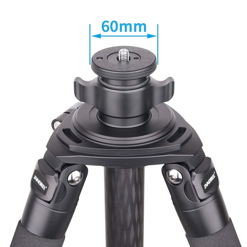 Innorel Tripod Center Column-INNOREL ER40C, 10 Layers Carbon Fiber 1.8in/40mm Tube Mid-Column Professional Extension Rod Only Suit Heavy Duty Tripod of RT90C for Digital DSLR Camcorder Camera Shooting - Image 4
